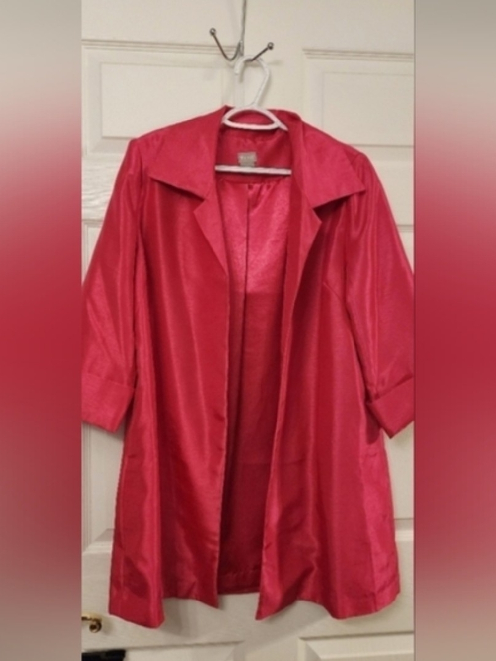 Chico's Bright Fuchsia Open-Front Jacket